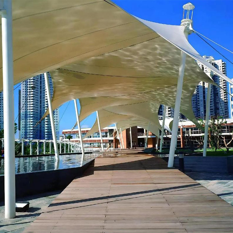 张掖膜结构景观棚