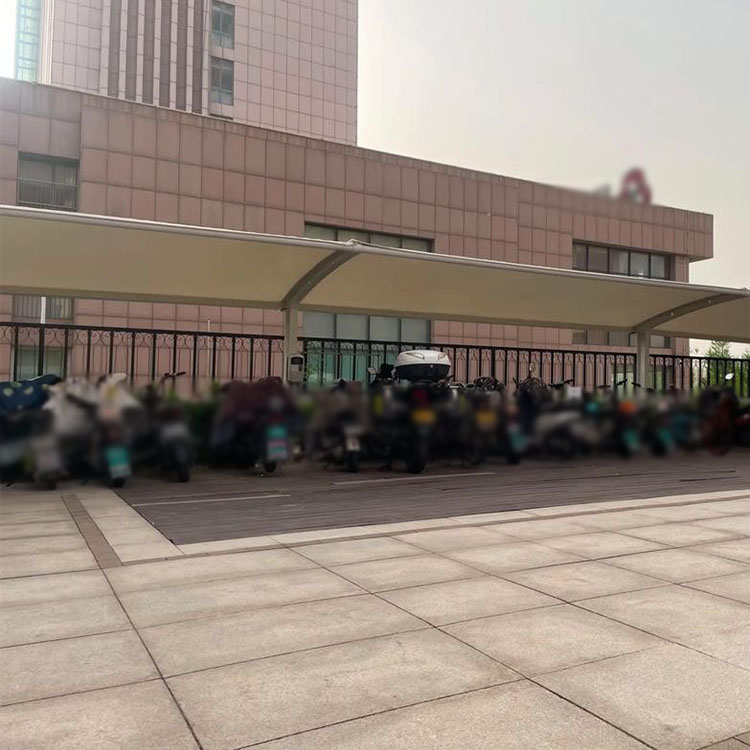 张掖膜结构电动车棚