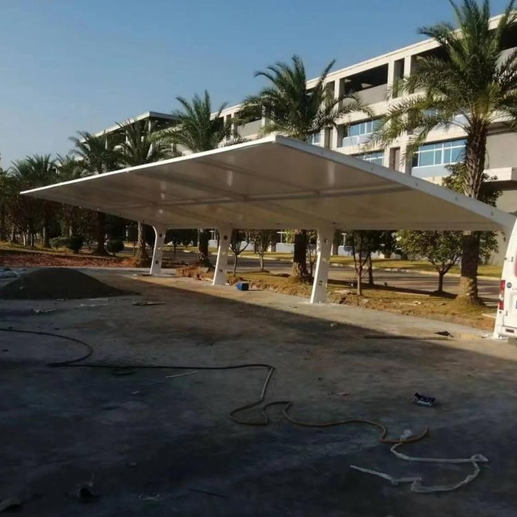 张掖膜结构汽车棚