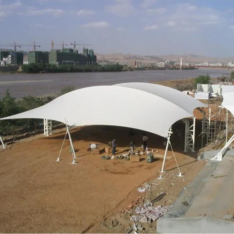 张掖膜结构汽车棚